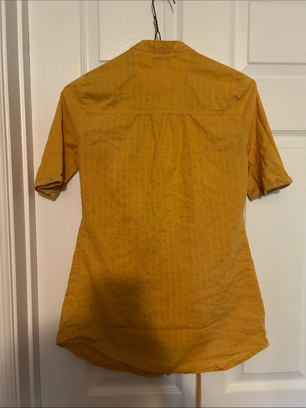 Yellow Short-Sleeve Ruffled Tunic - Picture 7 of 7
